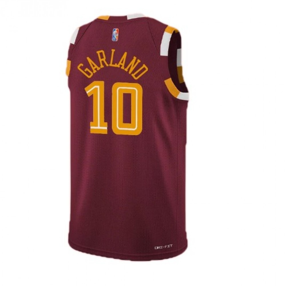 Men's Cleveland Cavaliers Darius Garland #10 Wine 2021/22 Swingman NBA Jersey - City Edition-Pro Kit Vault | Brand New 26/27 Sports Jerseys
